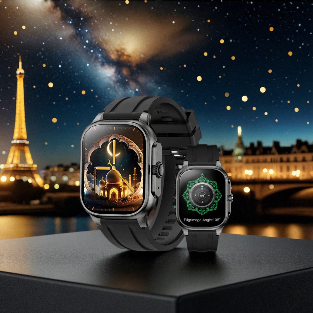 Montre intelligente Noravia – Smartwatch iQibla & Prière Vocale 2025