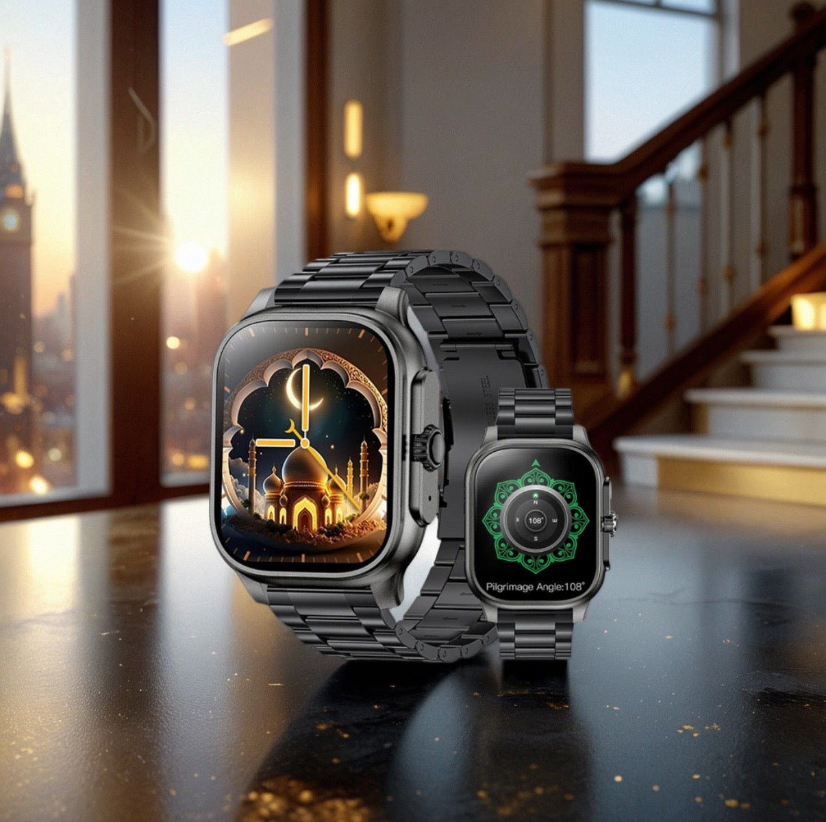 Montre intelligente Noravia – Smartwatch iQibla & Prière Vocale 2025