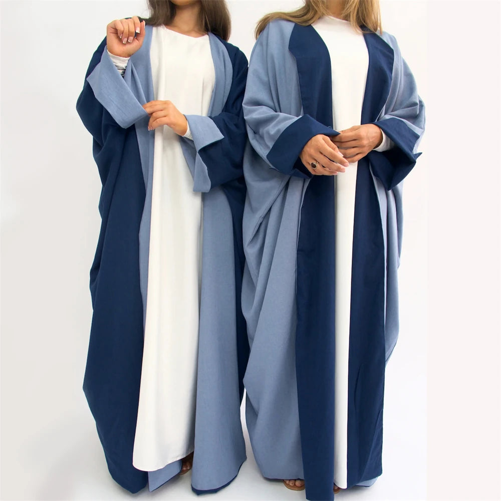 Abaya-Kimono Réversible Noravia™ — Élégance Modeste Inspirée de Dubaï