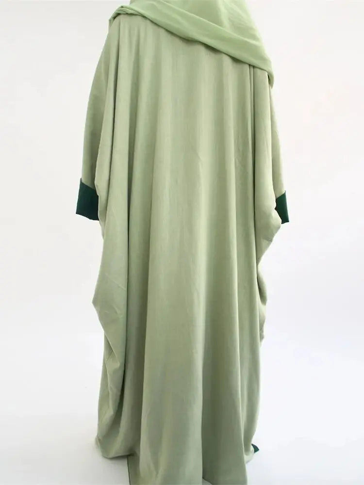 Abaya-Kimono Réversible Noravia™ — Élégance Modeste Inspirée de Dubaï