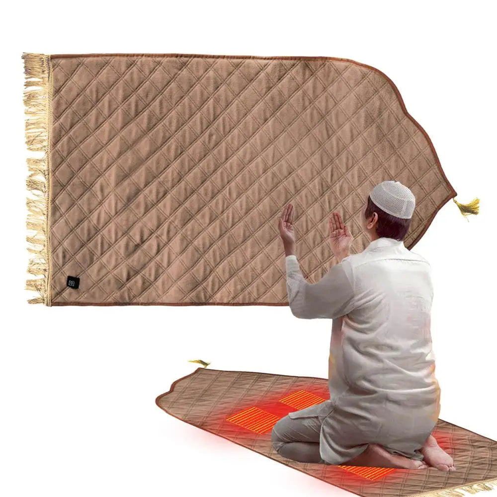 Tapis de prière chauffant Noravia – Confort doux et rembourré pour hommes, femmes et enfants