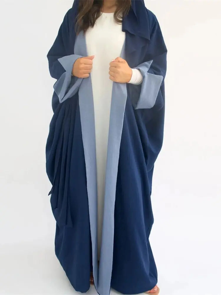 Abaya-Kimono Réversible Noravia™ — Élégance Modeste Inspirée de Dubaï