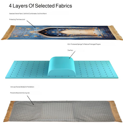 Tapis de Prière Confort Plus – Moelleux Épais & Protection des Genoux