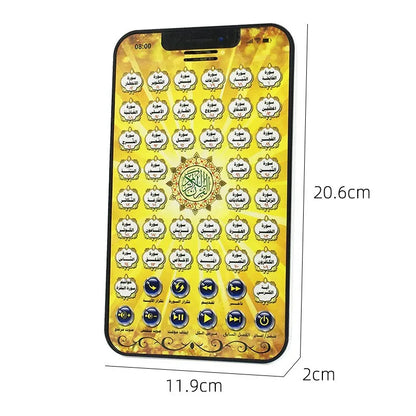 Tablette Coran Apprentissage – 38 Sourates + Douas | Jouet éducatif islamique pour enfants