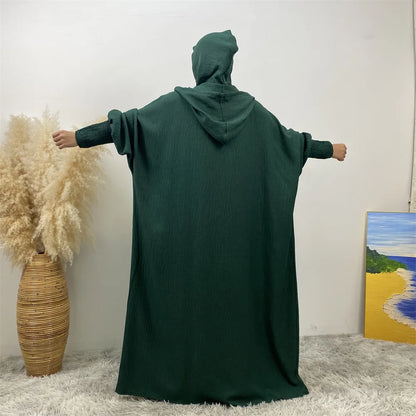 Robe Abaya Noravia – Élégance du Moyen-Orient à capuche