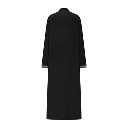 Qamis Long Noravia™ — Style Arabe Moderne à Col Zippé