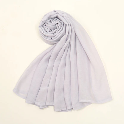 Hijab Noravia™ — Écharpe Longue en Coton & Modal Haute Qualité (70×180 cm)